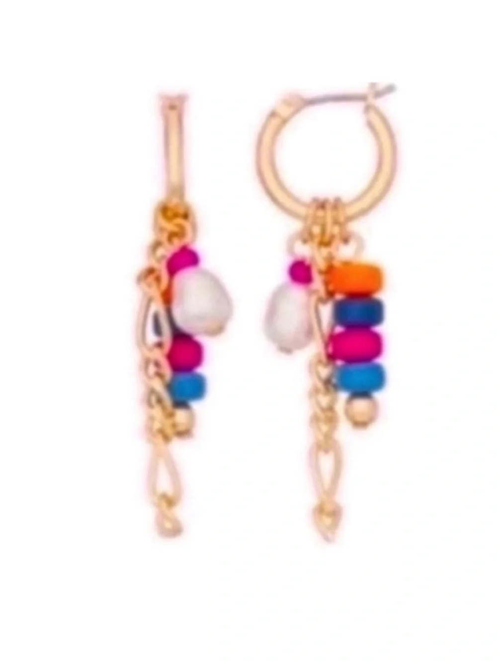 Colorful Beaded Dangle Earrings